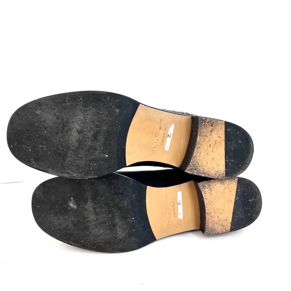 Salvatore Ferragamo Black Nandino Booties - Picture 4 of 7